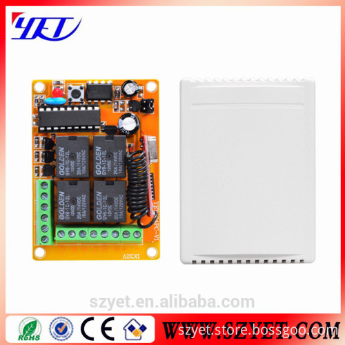 white case YET404PC 12v/24v receiver rf 433 mhz gate controller